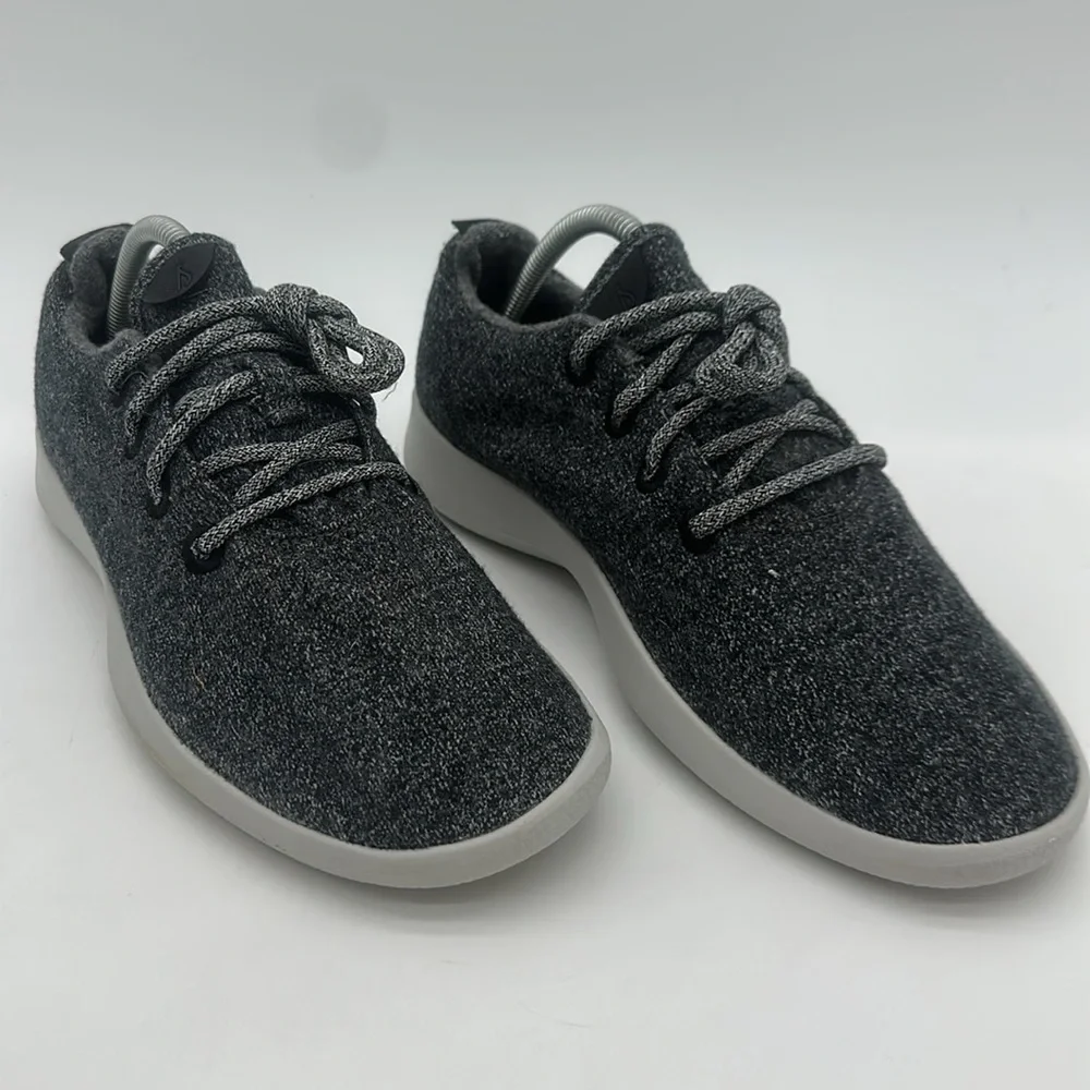 allbirds Men's Size US 10 Natural Gray Merino Wool Runners Lace Up Sneaker Shoes